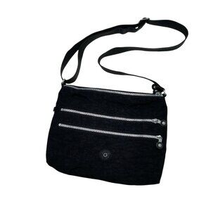 Kipling Black Women's Alvar Crossbody Bag Purse- Travel